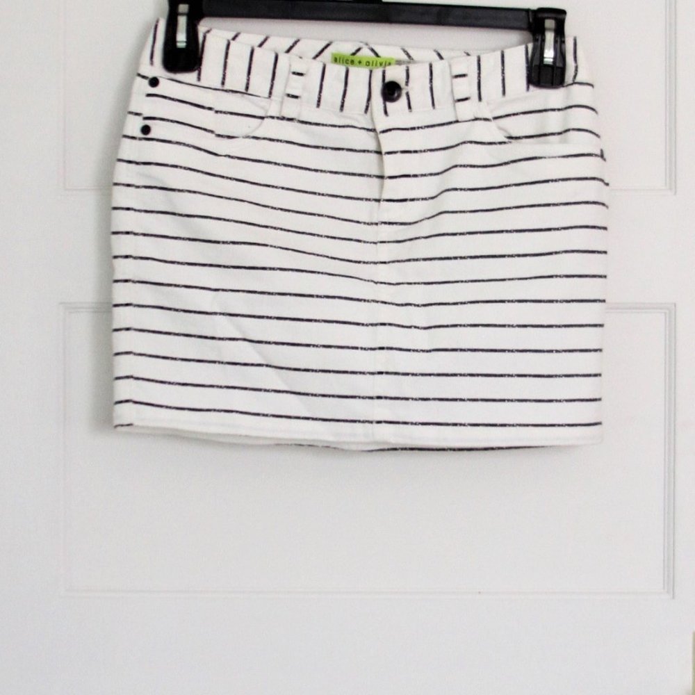 Alice and Olivia Denim Mini Skirt - Picture 8 of 8